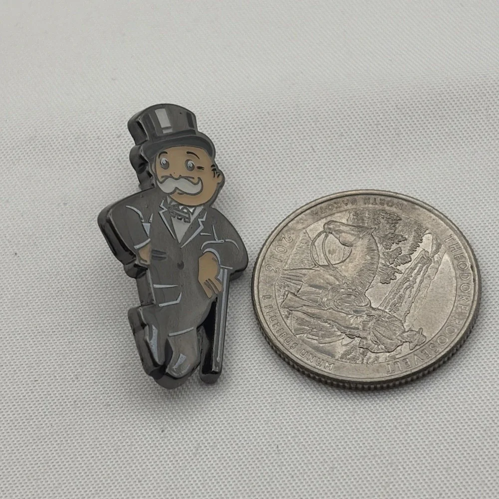 Mr. Monopoly Hasbro Board Game‎ Mascot Lapel Hat Pin